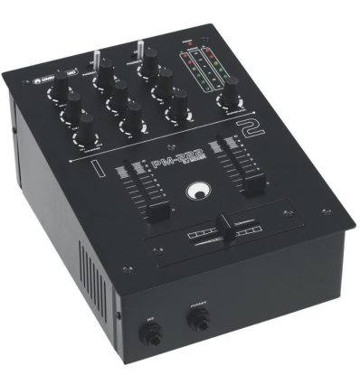 Omnitronic PM-222 Mezclador DJ 2 Canales Compacto y Funcional