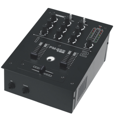 Omnitronic PM-222 Mezclador DJ 2 Canales Compacto y Funcional