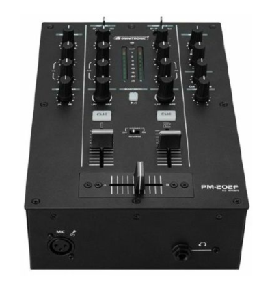 Omnitronic PM-202F Mezclador DJ 2 Canales con Bluetooth y Filtros