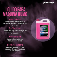 Plantawa Líquido Máquina de Humo 5L Alta Densidad – Efecto Profesional