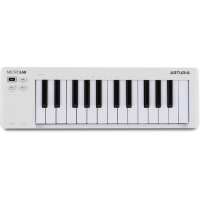 Arturia MicroLab MK3 White - Controlador MIDI compacto de 25 teclas
