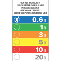 AFX DMX-XLRF-XLRM-0,6 - Cable DMX 0,6m XLR 3 pines