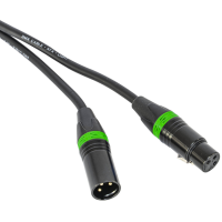 AFX DMX-XLRF-XLRM-1 - Cable DMX 1m XLR 3 pines