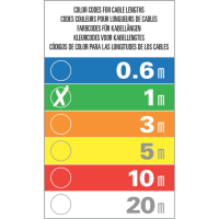 AFX DMX-XLRF-XLRM-1 - Cable DMX 1m XLR 3 pines