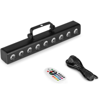 Fuzzix Orion Party Wall Bar RGBW - Barra LED 9x6W con DMX