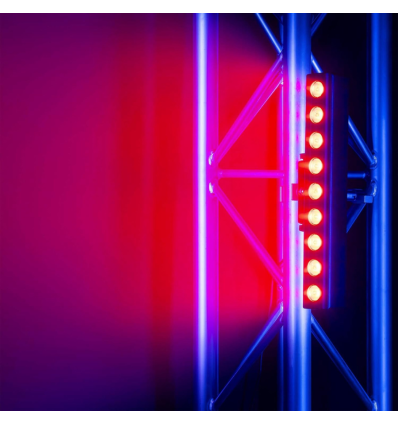 Fuzzix Orion Party Wall Bar RGBW - Barra LED 9x6W con DMX