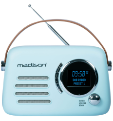 Madison FREESOUND-VR30BL-DAB - Radio Vintage Bluetooth 30W