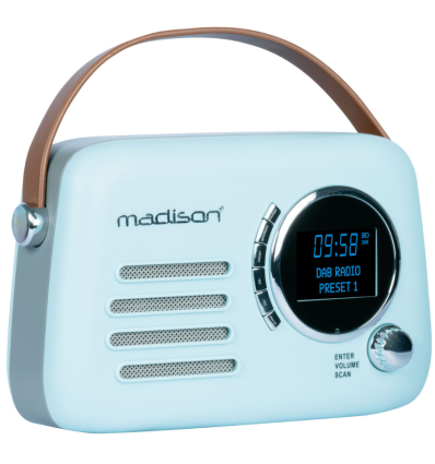 Madison FREESOUND-VR30BL-DAB - Radio Vintage Bluetooth 30W