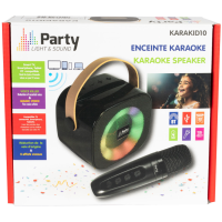 Party KARAKID10 - Altavoz Karaoke Portátil con Micrófono Inalámbrico