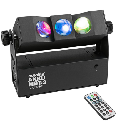 EUROLITE Set 2x AKKU MBT-3 Spot MK2 + Soft-Bag | Iluminación