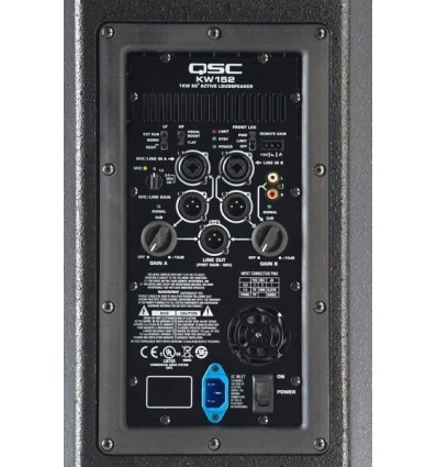 Altavoz Activo QSC KW152 de 15" y 1000W con DSP Avanzado