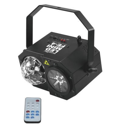 EUROLITE LED Mini FE-4 | Efecto de Iluminación Compacto para DJs