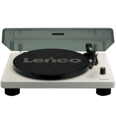 Tocadiscos Lenco LS-50GY Gris con Altavoces y USB