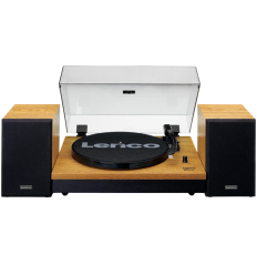 Tocadiscos Lenco LS-300WD Madera con Bluetooth y Altavoces