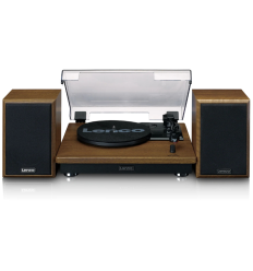Tocadiscos Lenco LS-100WD Madera con Bluetooth y Altavoces