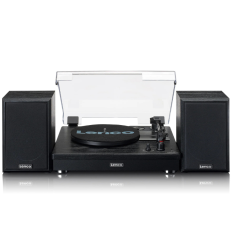Tocadiscos Lenco LS-101BK con Bluetooth y Altavoces Externos