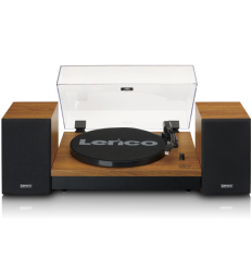 Lenco LS‑310WD – Tocadiscos madera con altavoces y Bluetooth