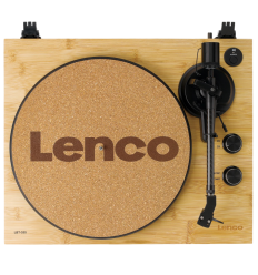Lenco LBT‑335BA – Tocadiscos bambú Bluetooth 5.2 y Ortofon