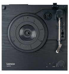 Lenco LS‑15BK: tocadiscos Bluetooth con altavoces integrados