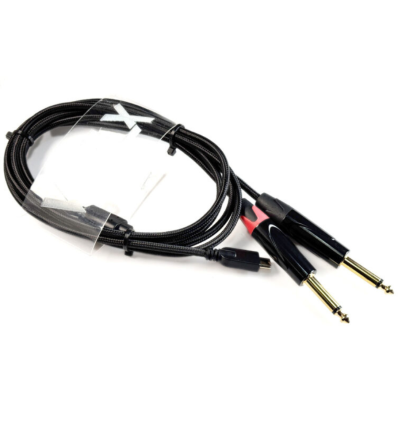 WELX R7 USB‑C a 2 TS Mono – Cable DAC para DJs