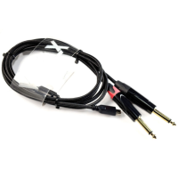 WELX R7 USB‑C a 2 TS Mono – Cable DAC para DJs