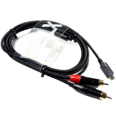 WELX R6 USB‑C a Doble RCA – Cable audio profesional