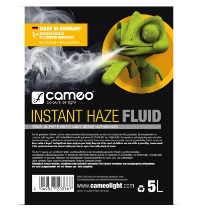 CAMEO INSTANT HAZE FLUID 5L liquido niebla precio características