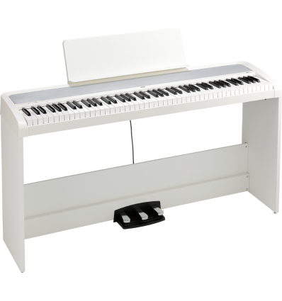 KORG B2+SP WH: Piano digital completo con soporte y pedalera