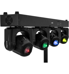 Eurolite LED TMH Bar S120 - Barra con 4 Cabezas Móviles de 30W
