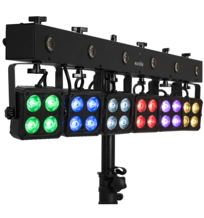 EUROLITE LED KLS-180/6: Set de iluminación compacto para DJs