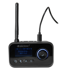 OMNITRONIC BDT-5.2PRO: Transceptor Bluetooth aptX HD 3 en 1