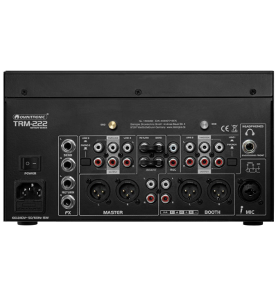 OMNITRONIC TRM-222: Mezclador rotatorio analógico de 2 canales