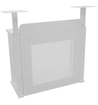 OMNITRONIC 2× Tower for BOOZ Event Stand White