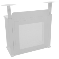 OMNITRONIC 2× Tower for BOOZ Event Stand White