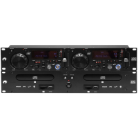 Omnitronic XDP‑3002 Dual CD/MP3 Player 19″ – Pitch ±16 %