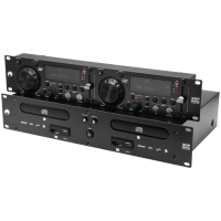 Omnitronic XDP‑3002 Dual CD/MP3 Player 19″ – Pitch ±16 %
