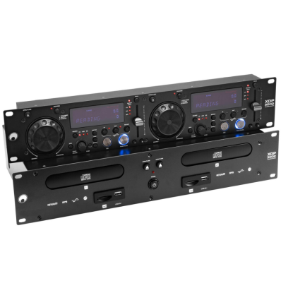 Omnitronic XDP‑3002 Dual CD/MP3 Player 19″ – Pitch ±16 %