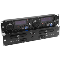Omnitronic XDP‑3002 Dual CD/MP3 Player 19″ – Pitch ±16 %