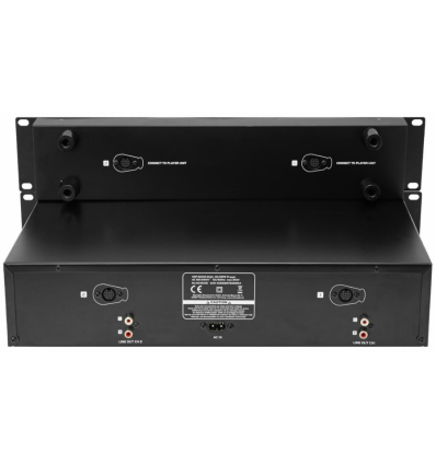 Omnitronic XDP‑3002 Dual CD/MP3 Player 19″ – Pitch ±16 %