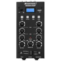 Omnitronic GNOME‑202P Mini mezclador 2 canales Bluetooth