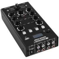 Omnitronic GNOME‑202P Mini mezclador 2 canales Bluetooth