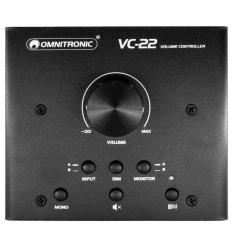Omnitronic VC‑22 – Controlador de volumen activo con Bluetooth