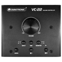Omnitronic VC‑22 – Controlador de volumen activo con Bluetooth