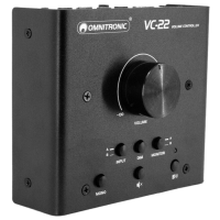Omnitronic VC‑22 – Controlador de volumen activo con Bluetooth