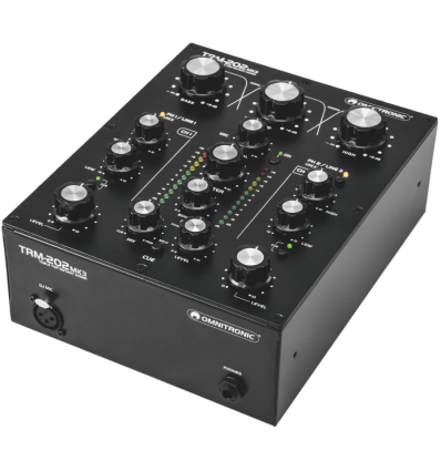 Omnitronic TRM‑202MK3 – Mixer rotary 2 canales DJ