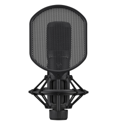 Micrófono condensador Yamaha YCM‑705 negro para estudio profesional