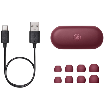 Yamaha TW‑E3C rojo auriculares inalámbricos 24 h IPX5