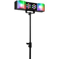 Fuzzix DerbyStar1 – Partybar LED con Derby y Wash