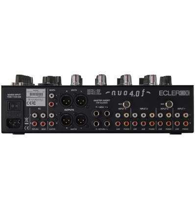 Ecler NUO 4.0 F Black – Mixer analógico 4 canales