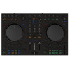 Controlador DJ Traktor MX2 de Native Instruments con jog wheels táctiles y pads RGB.